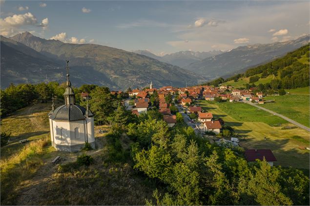 Vue village depuis chapelle - A.Abondance