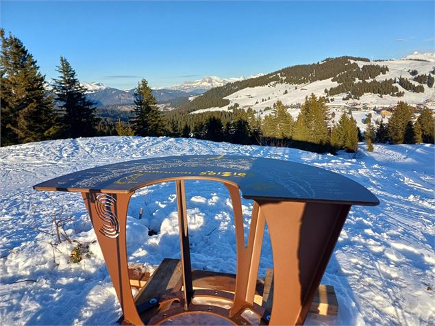 Table d'orientation des Gentianes aux Saisies - Thuria