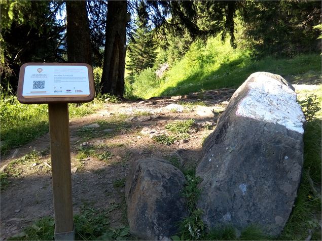 La pierre marquée - © csardin - OT Le Grand-Bornand