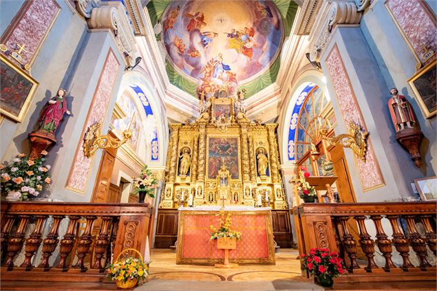 Intérieur de l'église baroque - M. Colliot-Thélène - Fondation Facim