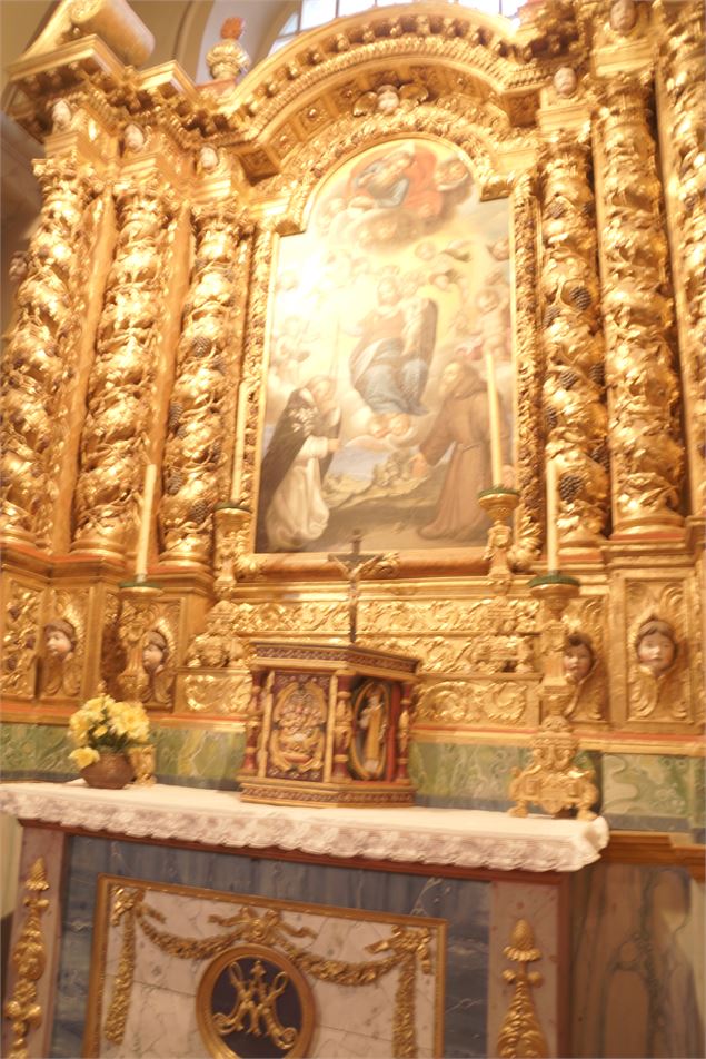 à Val Cenis Sollières, l'église baroque Saint Etienne - jean-françois-durand