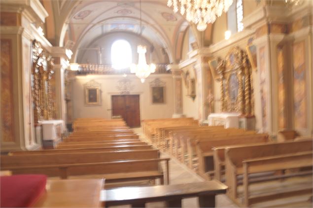à Val Cenis Sollières, l'église baroque Saint Etienne - jean-françois-durand