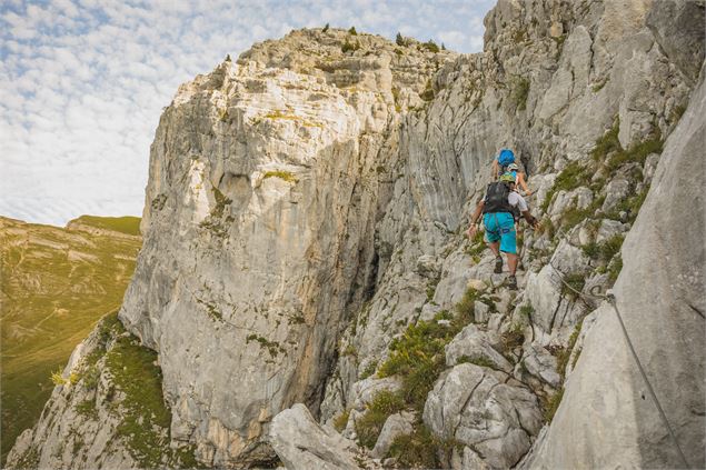 Via Ferrata de la Tour Jalouvre au Grand-Bornand - mairie Le Grand-Bornand