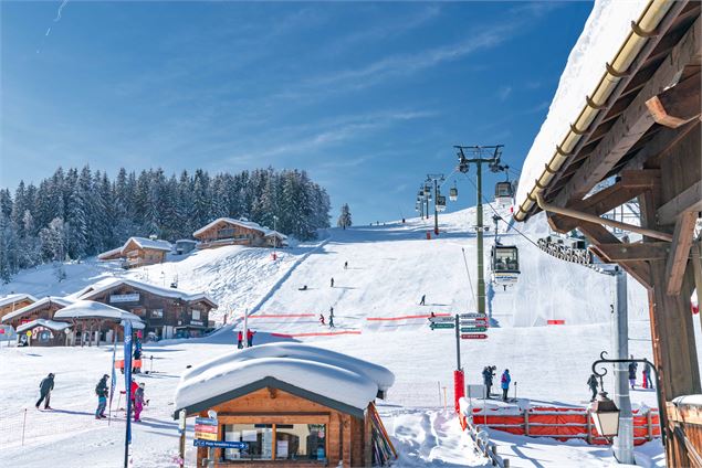 Front de neige du Bettex et piste de la Crête - B.Molinier