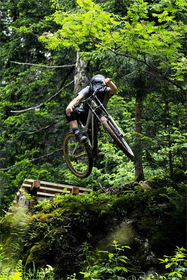 Piste VTT la Komatrautrail du Bike Park de Châtel - L.Meyer - Châtel