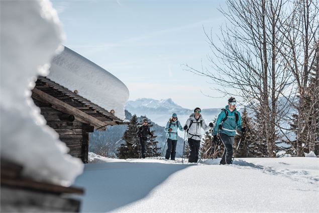 Sentiers raquettes 20 : le petit balcon des Aravis - C.Hudry - Aravis