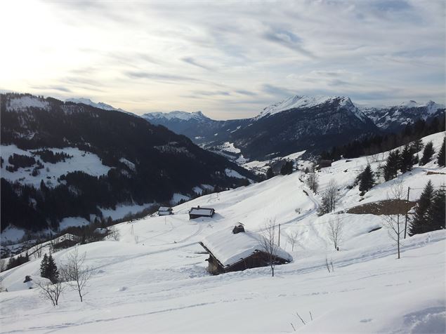 Sentiers raquettes 20 : le petit balcon des Aravis - C.Hudry - Aravis