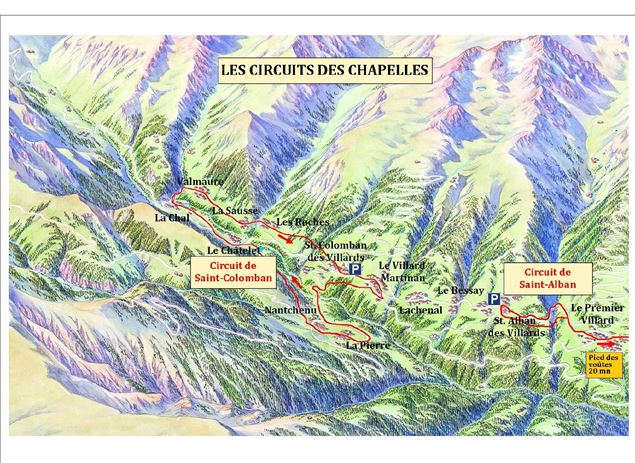 Les circuits des Chapelles - OT espace Glandon