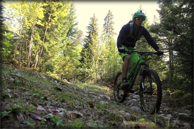 Piste VTT FFC bleue - La Féclaz - école de VTT La Féclaz - Massif des Bauges