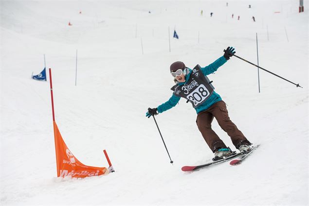 Skieur lors de l'EVT 3 Vallées Enduro - D.ANDRE