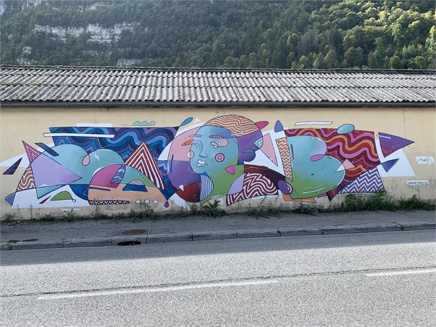 Fresques et murs peints - Baleine édentée Nantua - Maxime Michel