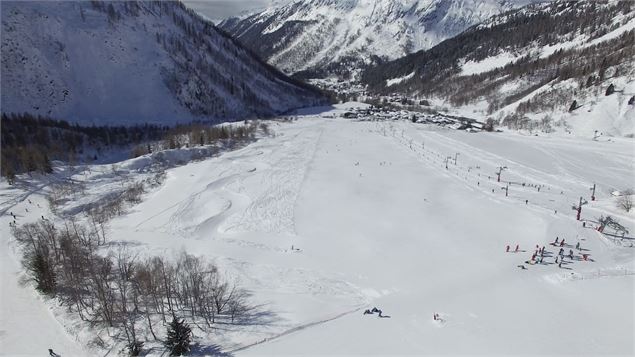 Vue sur la piste de ski de la Vormaine - OTChamonix Alexandre Juillet