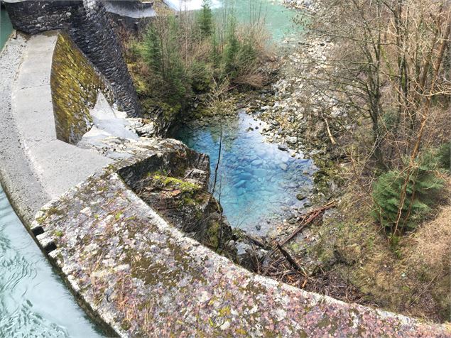 Ancien pont du diable. Prise d'eau électrique - OT ST GERVAIS