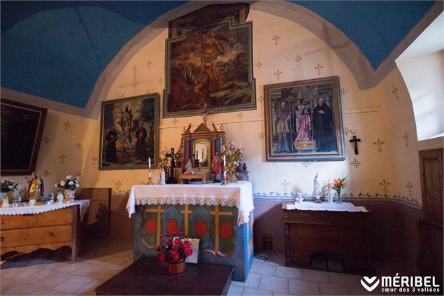 Chapelle du Villard intérieur - Méribel Tourisme