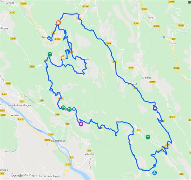 circuit moto dans le Bugey - S.Megani