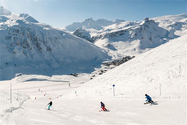 Piste rouge  Bleuet avec vue sur les Tufs - andyparant.com