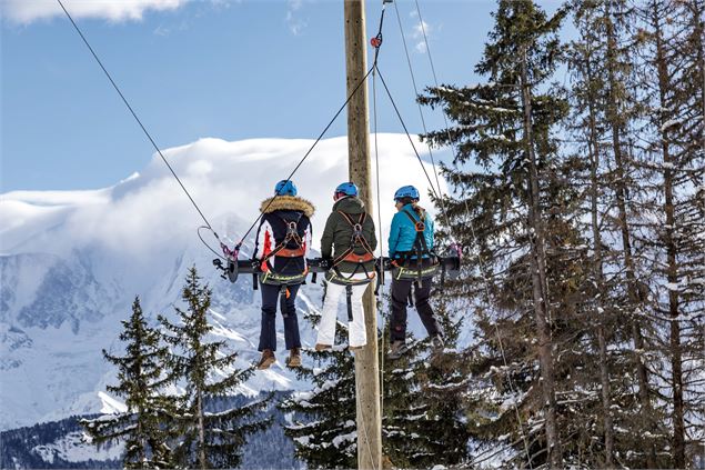 Personnes sur la Giant Swing en hiver - OT Gabriel Zacharski