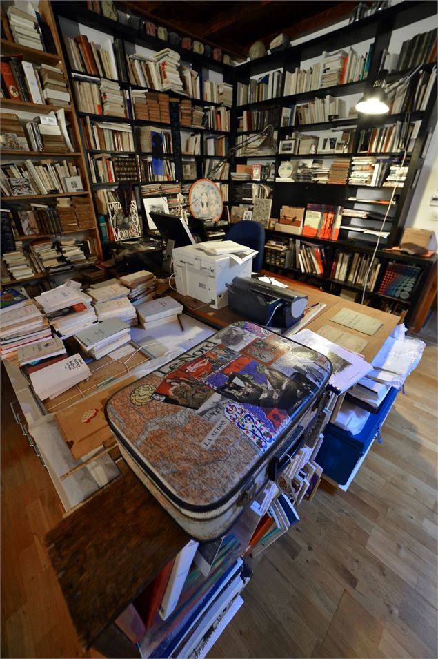 Dans le bureau de Michel Butor - Guy Desgrandchamps