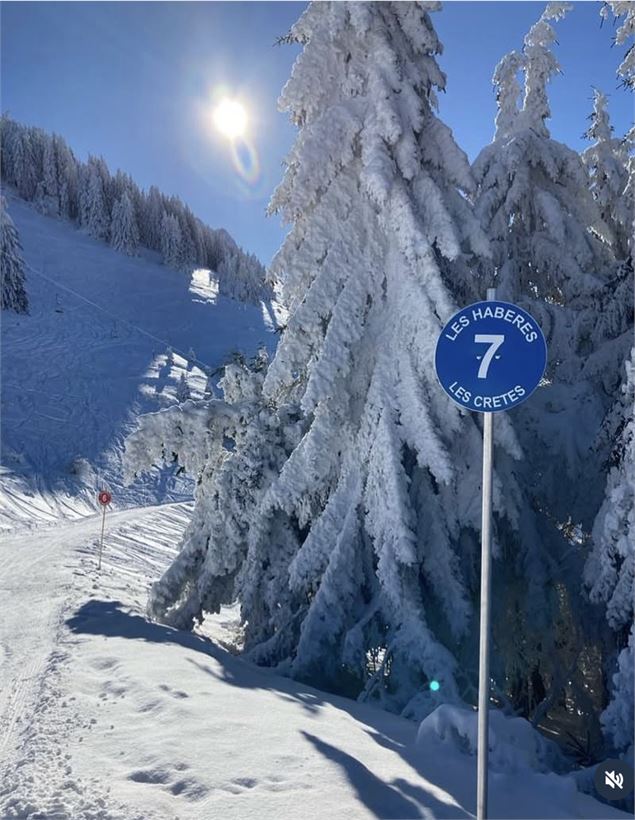 piste bleue des Crêtes - Office de Tourisme des Alpes du Léman - Gilles Place
