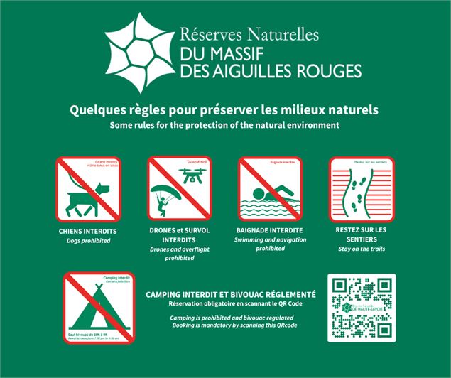 Règlementation Réserve Naturelle Aiguilles Rouges - OTVCMB_CM