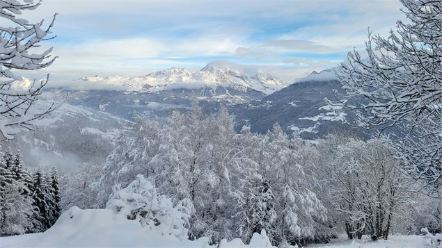 Vue depuis Prachanié - La Plagne Vallée