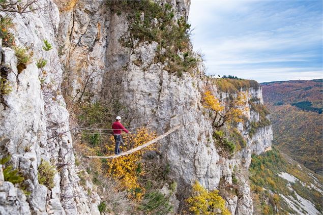 Via ferrata à Hostiaz - Equilibre Vertical