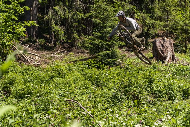 Piste VTT la Komatrautrail du Bike Park de Châtel - L.Meyer - Châtel