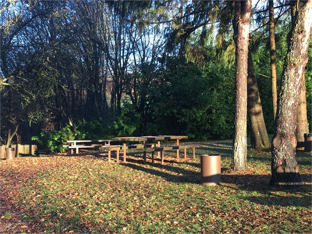 Aire de pique-nique du Site des Ponts de la Caille - ©Alter'Alpa Tourisme