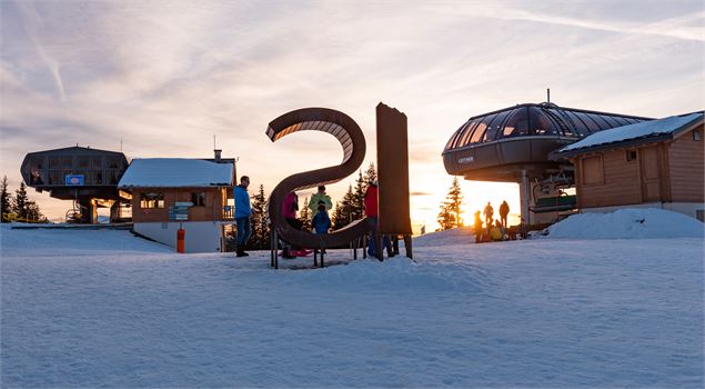 Belvédère sur le Mont-Blanc aux Saisies