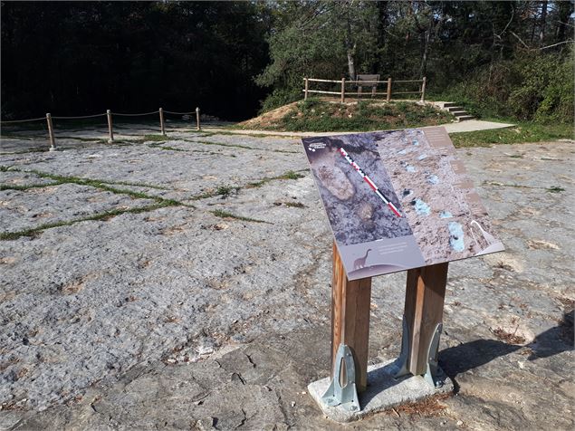 Les empreintes de dinosaures de Villette - png