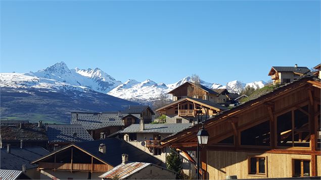 Vue sur le massif du Beaufortain - OT Peisey-Vallandry
