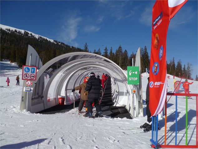 Accès au tapis - OT Aillons-Margériaz