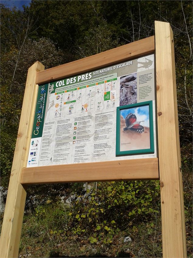 Voies d'escalade du Col des Prés - PNR des bauges