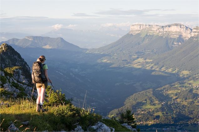 Vue sur le Mont Granier depuis le Grand Som - ©SavoieMontBlanc-Lansard