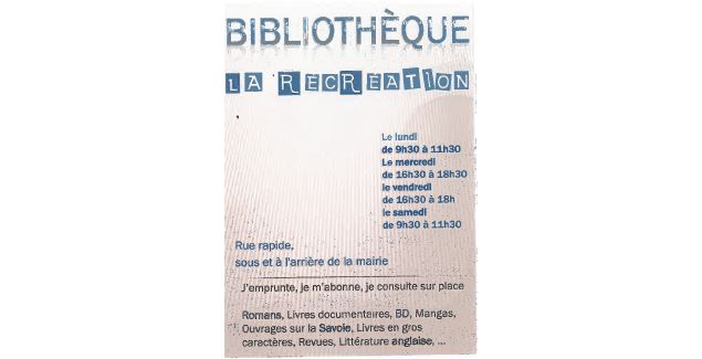 Horaires bibliothèque - office de tourisme de Peisey-Vallandry