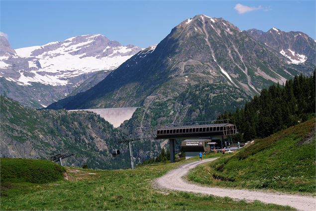 Arrivée télécabine vallorcine