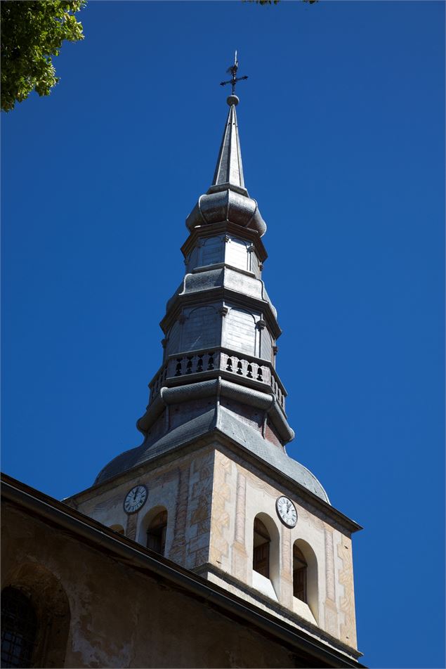 Clocher à bulbe de l'église de Hauteluce - P. Somelet