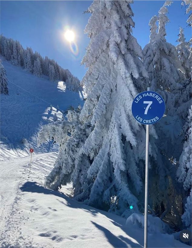 Piste bleue des crêtes