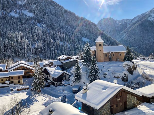 Eglise Saint Sigismond en hiver - Elisabeth Gayard