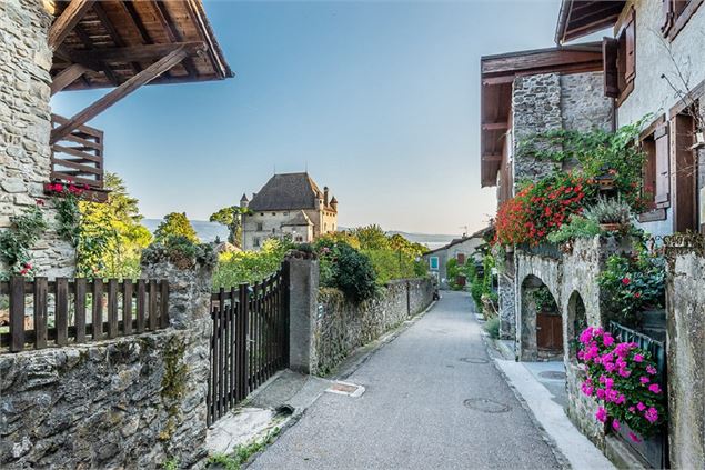 Vue sur le Jardin des 5 sens et la château - Destination Léman - A. Berger