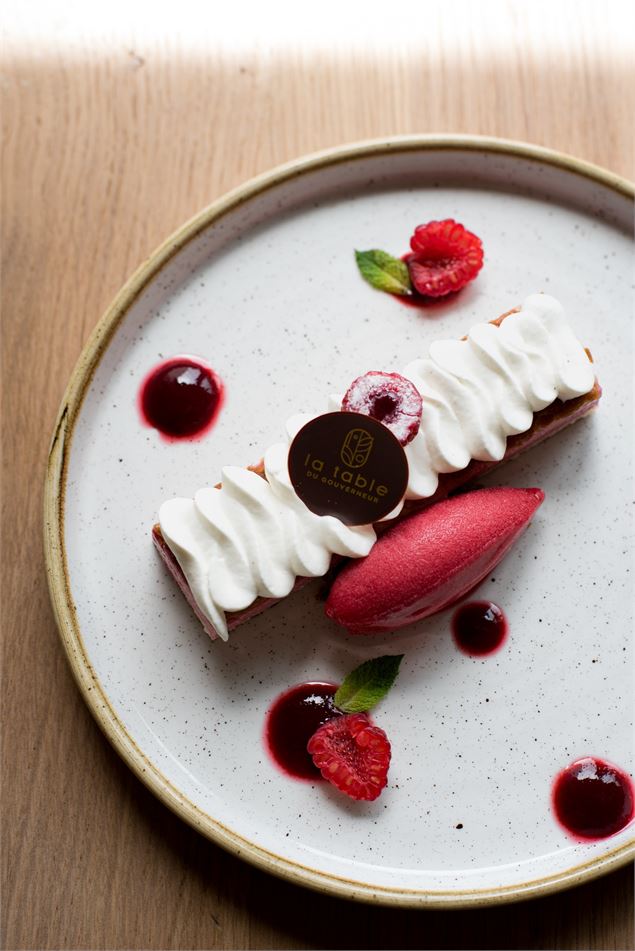 Dessert Restaurant Table du Gouverneur - Domaine du Gouverneur