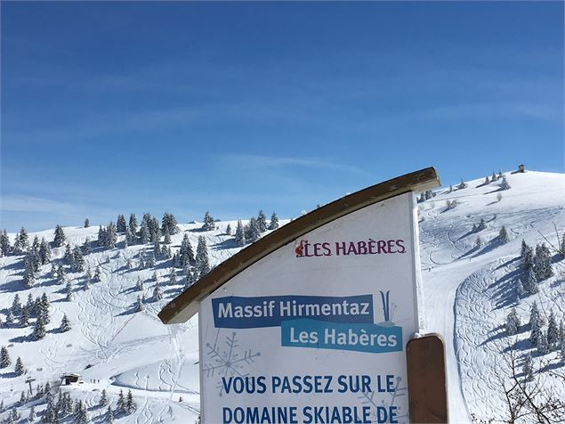 domaine skiable les Habères- vue du sommet des crêtes