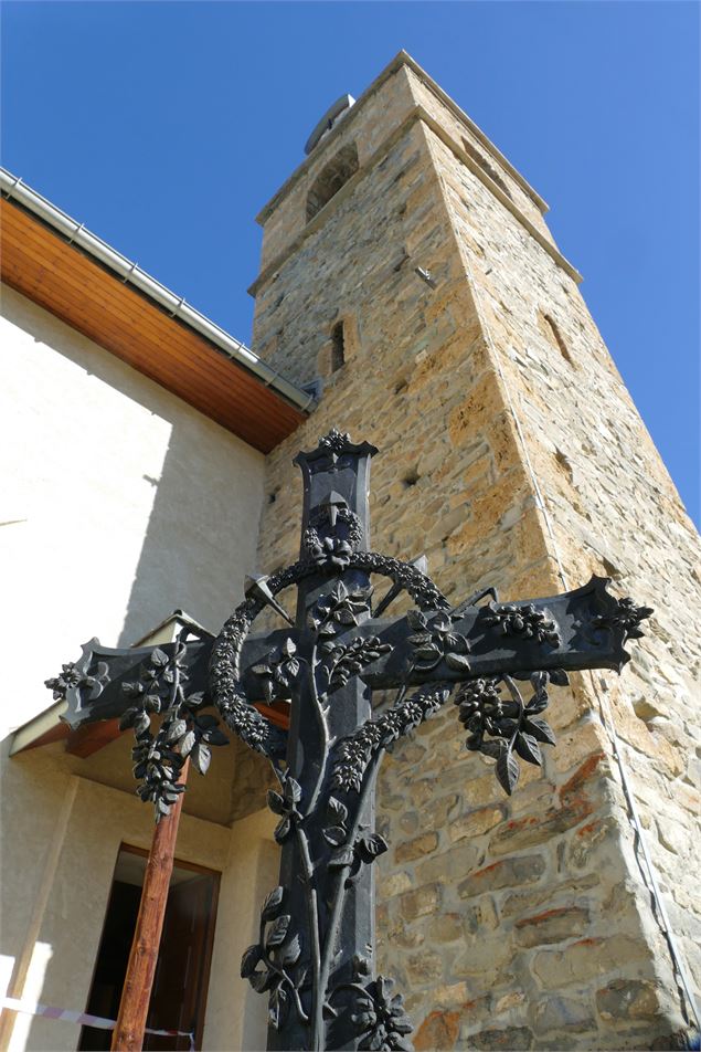 clocher- église St Michel d'Albiez-Montrond - Vincent Jacques- Drône de regard