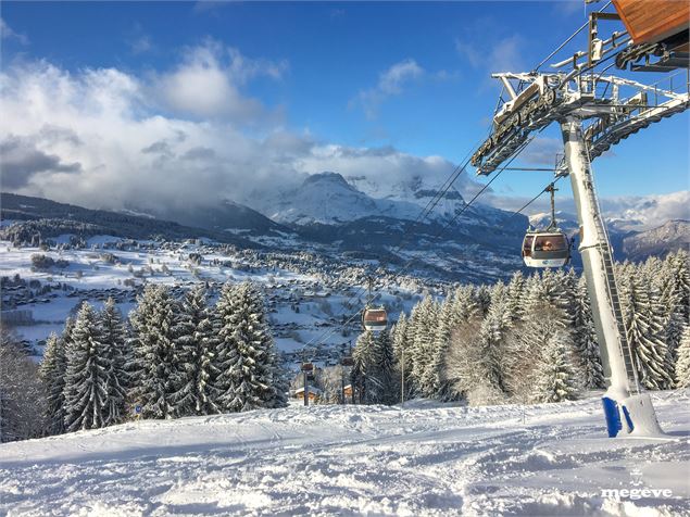 Vue de la piste - Domaine Skiable Megève