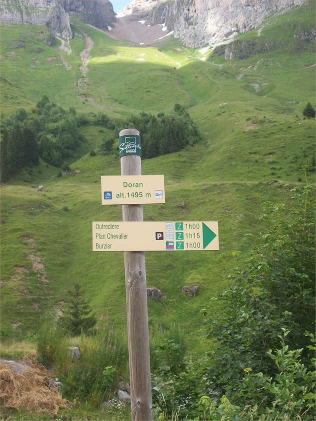 Sentier pédestre : Doran par le sentier du Gypaète