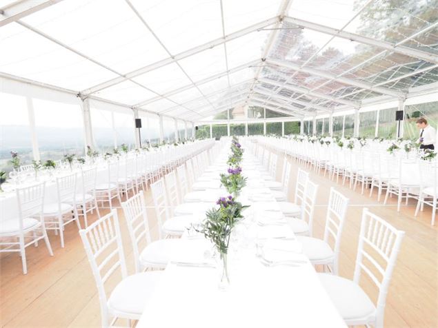 Chapiteau en extérieur - Chartreuse de Pomier