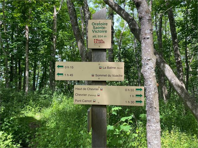 Panneau oratoire vuache - Syndicat du Vuache