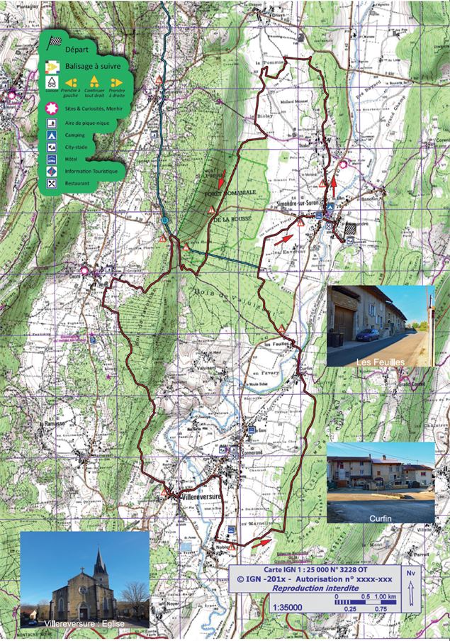 Circuit VTT n°7 (rouge) - Côtes de Villereversure, terres à Comté - scalland