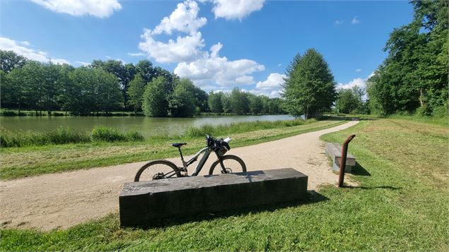 Liaison VTT-VTC (L6) St Trivier de Courtes - Plan d'eau de Mépillat - scalland