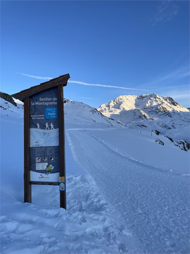 Retour vers Val Thorens avec vue sur Péclet - OT Val Thorens